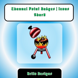 Barbecue Channel Point Badge | Grill Twitch Icon | Summer Stream Reward | BBQ Gamer Badge | Digital Download