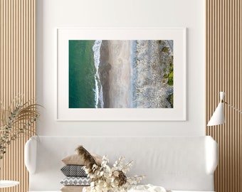 Papamoa Beach Aerial Print: New Zealand Coastal Art (Digital Download)
