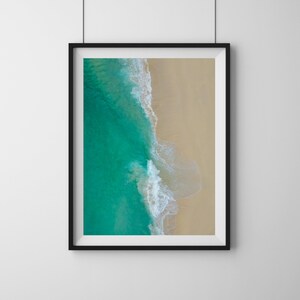 Kelingking Beach Print: Bali Aerial Ocean Wave Photography (Digital Download)