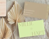 Retro Business Card Template, Printable Business Card Design, Modern Retro Business Card, Editable Canva Template