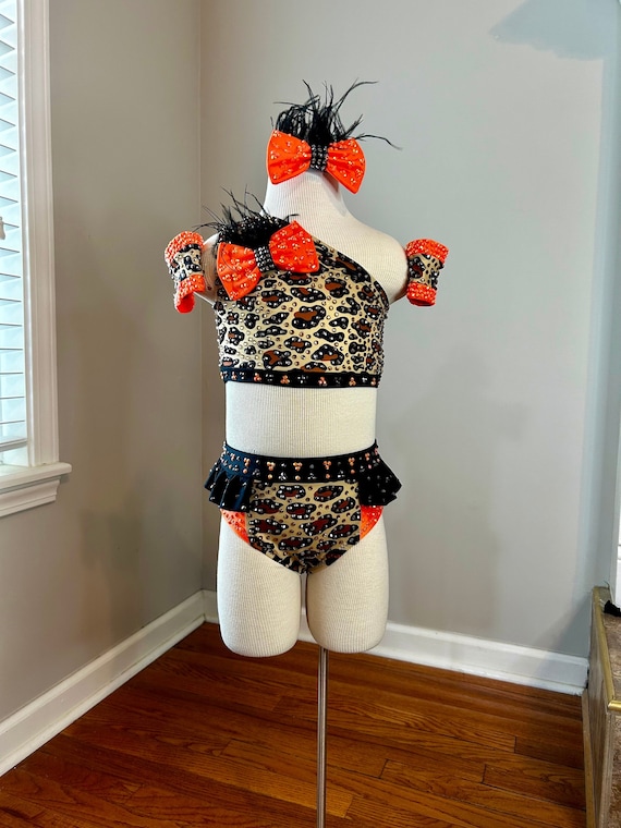 Ready to Ship : Custom Jazz Dance Costume Child Size 4 XS