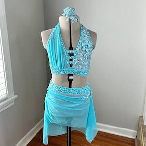 Ready to Ship: Custom Lyrical Contemporary Dance Costume Size Child 7/8 S/M