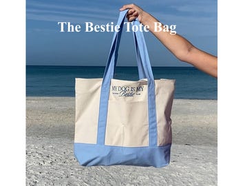 Duże haftowane torby plażowe