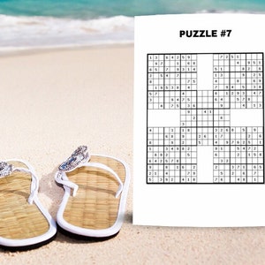 PRINTABLE Sudoku Puzzles Extra Hard Sudoku Puzzles with Solutions | Samurai Sudoku | Vol 1 image 2