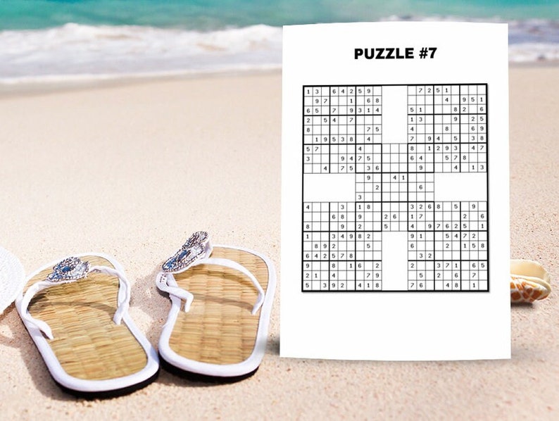PRINTABLE Sudoku Puzzles Extra Hard Sudoku Puzzles with Solutions | Samurai Sudoku | Vol 1 image 2