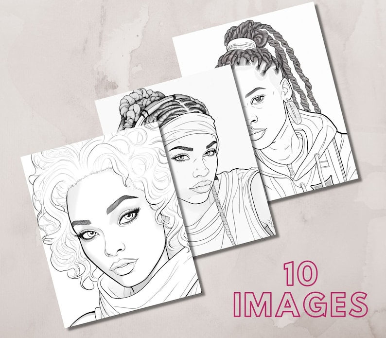 10 Black Woman Coloring Pages African - Il 794xN.4920271542 9yzn 