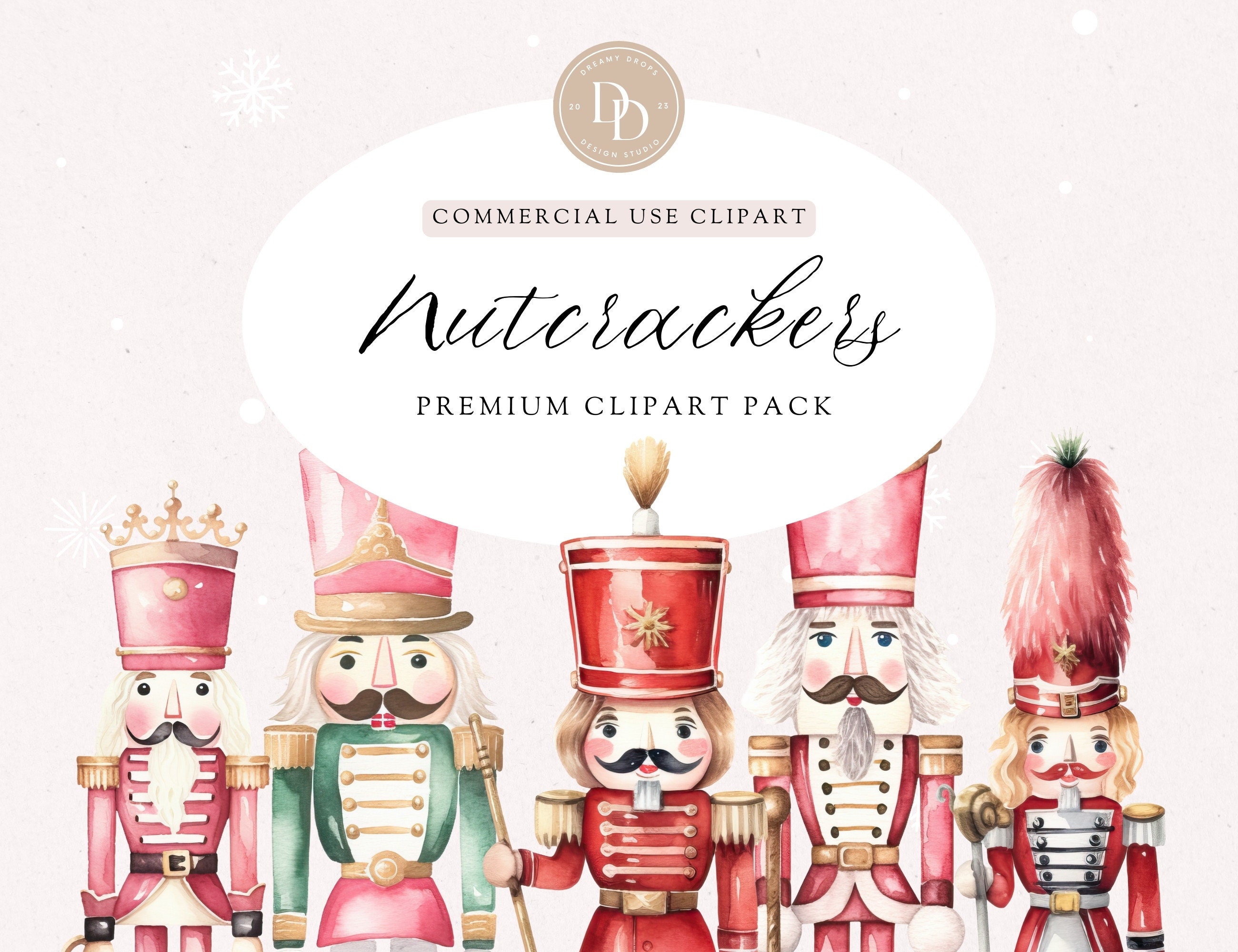 Christmas Nutcracker Clipart Pack Nutcracker Clipart Etsy