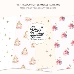 Pink Christmas Digital Paper, Pink Christmas Background, Junk Journal, Card Making, Pastel Christmas Ephemera, Scrapbook Paper, CRPK