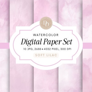 Aquarell Digitales Papier | Hintergrund lila | Pastell Aquarell Hintergrund | Kommerzielle Nutzung | Aquarell Hintergrund JPG