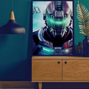 Dark Space Man - Sci-Fi Digital Wall Art