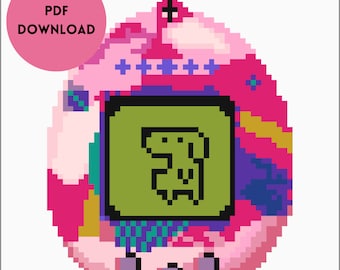 Tamagotchi - Cross stitch pattern