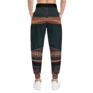 Drawstring gecko pattern print sales narrow feet men s jogger pants