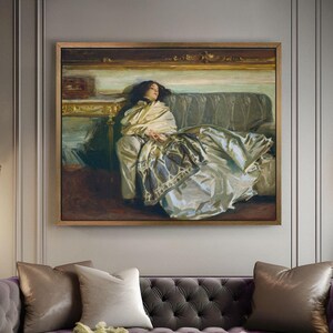 Sargent Painting Victorian Lady in Repose Canvas Print | Famous Artist ...