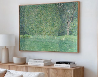 Klimt Landscape Canvas Print | Park of Schloss Kammer, Framed/Unframed