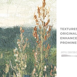 Wildflower Field Triptych Wall Art | Sage Green Wall Art Canvas Set of 3 | Farmhouse Wall Decor Art Print | Framed Canvas Wall Art Set of 3 immagine 2