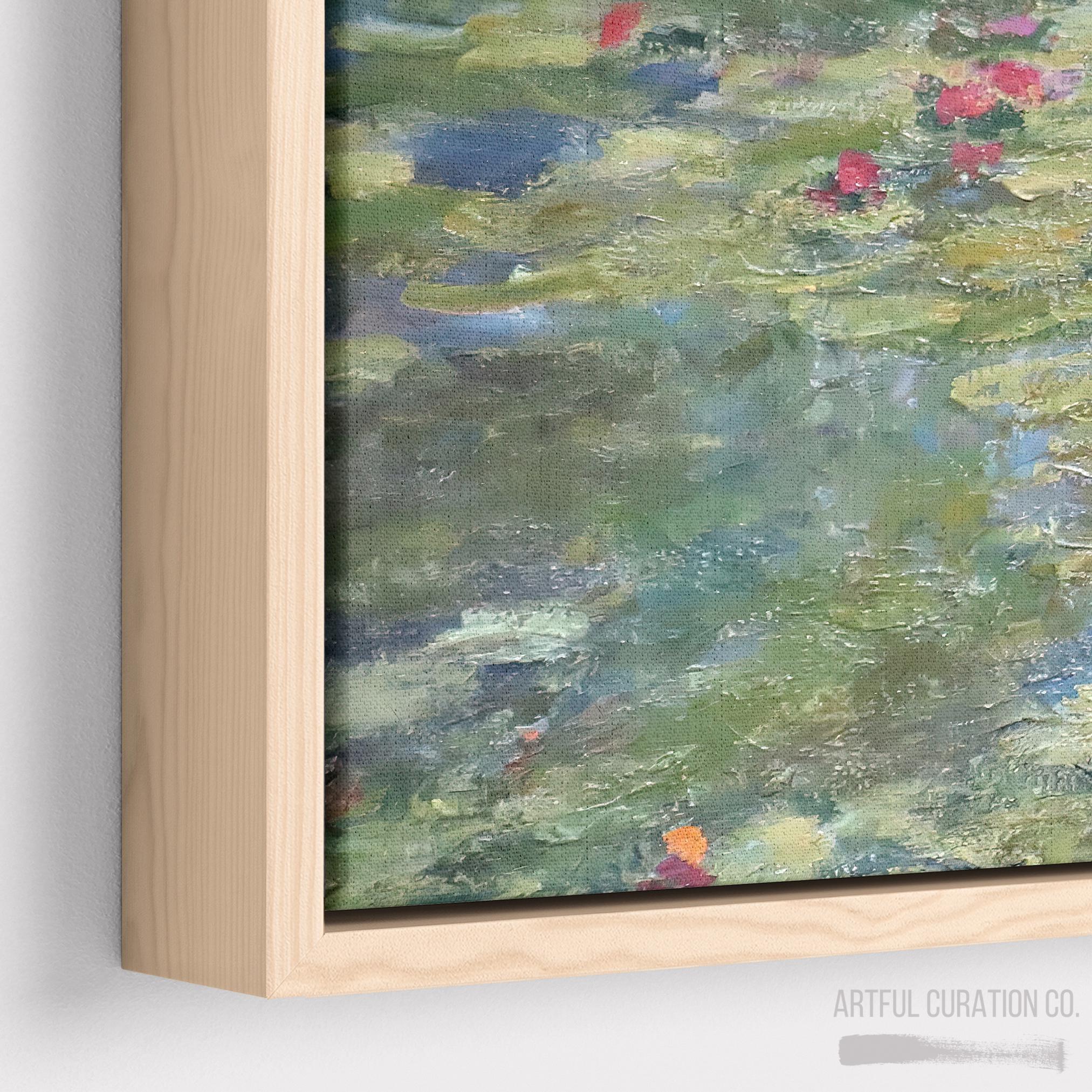 Claude Monet Water Lilies Painting Print on Canvas | Panoramic Wall Art ...