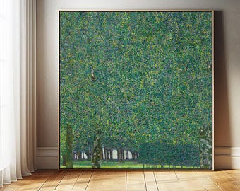 Gustav Klimt The Park Square Canvas Print | Klimt Landscape Wall Art | Framed Unframed