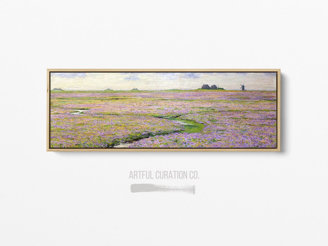 Wildflower Field Print Wall Art Canvas Print Framed & Unframed ...