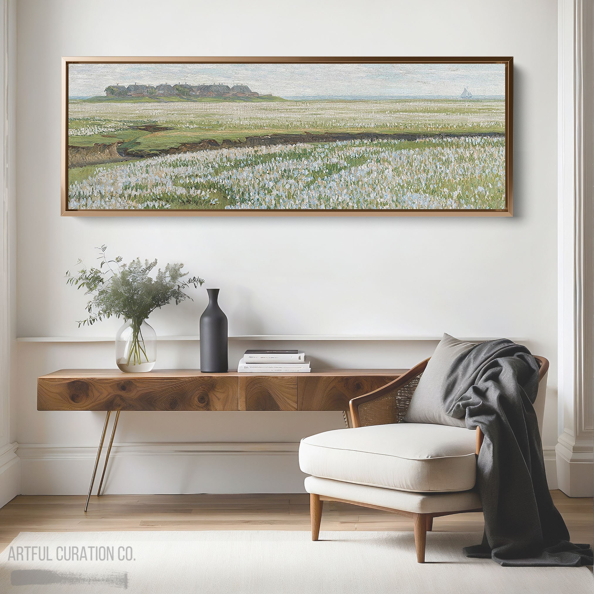 Wildflower Field Print Wall Art Canvas Print Framed & Unframed ...