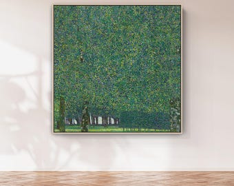 Gustav Klimt The Park Print on Canvas | Park Landscape Painting | Lush Green Wall Art | Framed Unframed Framed