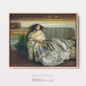 Sargent Painting Victorian Lady in Repose Canvas Print | Famous Artist ...