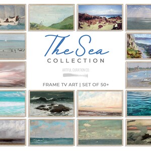 Frame Tv Art Bundle The Sea for Samsung Frame Tv Seascape Painting Collection LG Tv Art Summer Download Coastal Frame Tv Ocean Paintings