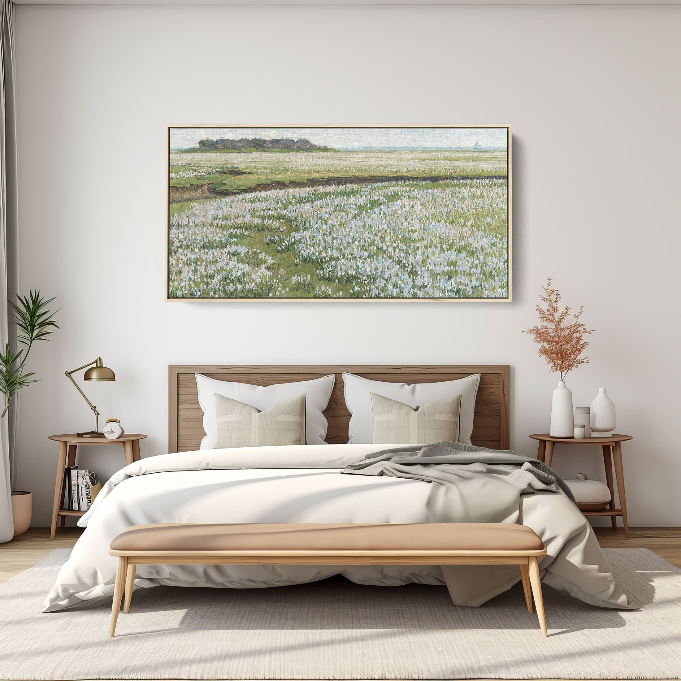 Wildflower Field Print Wall Art Canvas Print Framed & Unframed ...