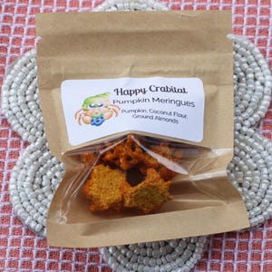 Pumpkin & Coconut Flour Meringues Hermit Crab Food