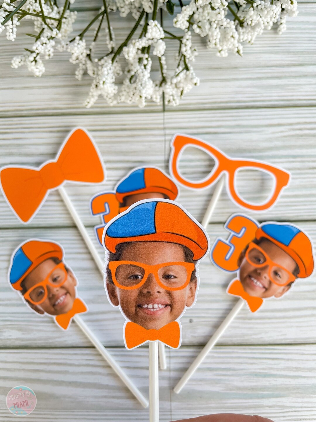 Blippi Cupcake Topper Blippi Birthday Cupcake Topper Blippi - Etsy