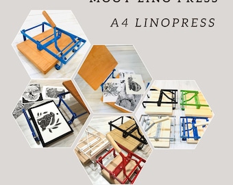 A4 Hebelpresse, Blockdruckpresse Linoldruckmaschine, Pressmaschine, Linolschnittpressmaschine, Print Pressmaschine