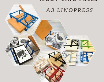 A3 Hebelpresse, Blockdruckpresse Linoldruckmaschine, Pressmaschine, Linolschnittpressmaschine, Print Pressmaschine, Reliefdruckmaschine