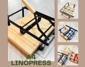A4 Linolpresse, Block Druckmaschine Linolpresse Maschine, Pressmaschine, Linolschnittpresse, Print Press-Maschine, Lever Press