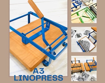 A3 Lever Press, Block Printing Press Lino Press Machine,Press Machine , Linocut Press Machine, Print Press Machine