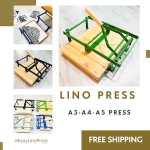 Pressa a leva A3, A4, A5, pressa per stampa a blocchi, macchina per stampa linoleum, macchina per stampa, macchina per stampa linoleum, macchina per stampa