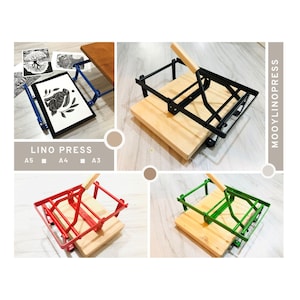 A3, A4, A5 Lever Press, Block Printing Press Linoleum Press Machine, Press Machine, Linoleografia Press, Print Press Machine,
