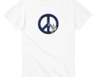Moonlit Peace - Heavyweight Unisex Crewneck T-shirt | Gildan® 5000