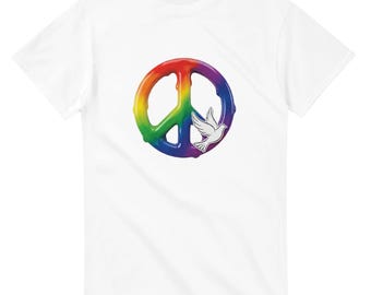 Peace for Everyone - Heavyweight Unisex Crewneck T-shirt | Gildan® 5000