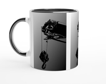 Morning Pickup - White 11oz Ceramic Mug with Color (Black) Inside