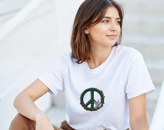 Peace Vine - Heavyweight Unisex Crewneck T-shirt | Gildan® 5000