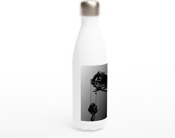 Morning Pickup - White 17oz Stainless Steel Water Bottle