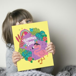 Páginas para colorear originales y divertidas, actividades de verano para niños, pasatiempos de verano, regalo día del niño.