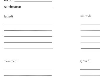 Weekly planner ITA