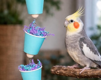 Colorful Hanging Parrot Forage Toy