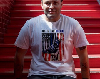 Back The Blue USA Flag