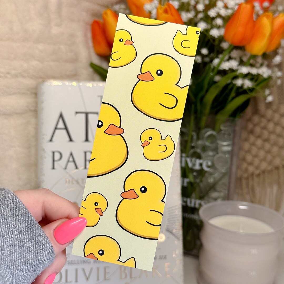 Cute Rubber Duck Bookmark Gift for Her Gift for Book Lover Cute