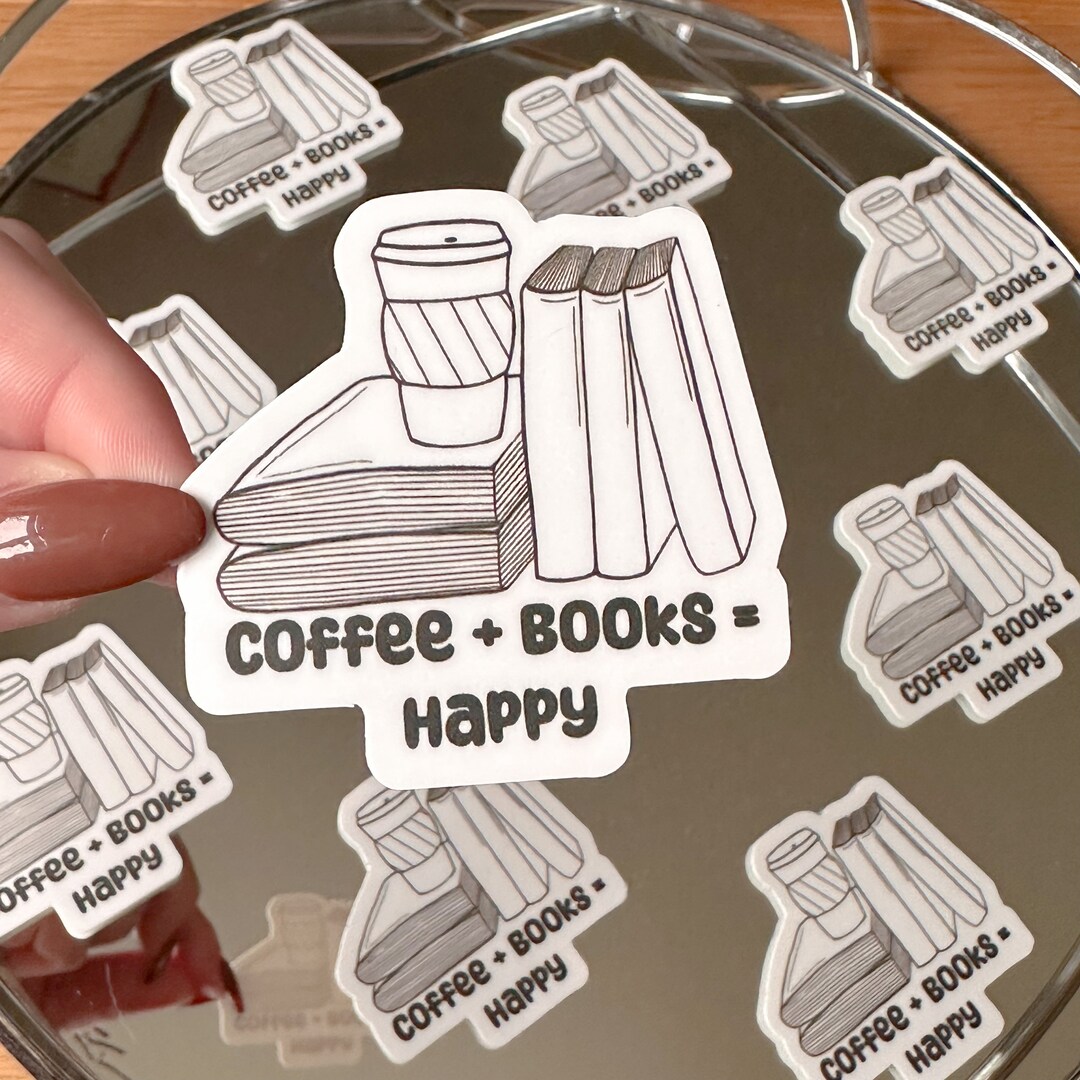 Booktok Sticker Bookstagram Coffee Lover Book Lover Gift for - Etsy
