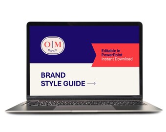 Editable Brand Style Guide Template | PowerPoint Branding Kit | Fill-in-the-Blank Brand Story & Identity Guide