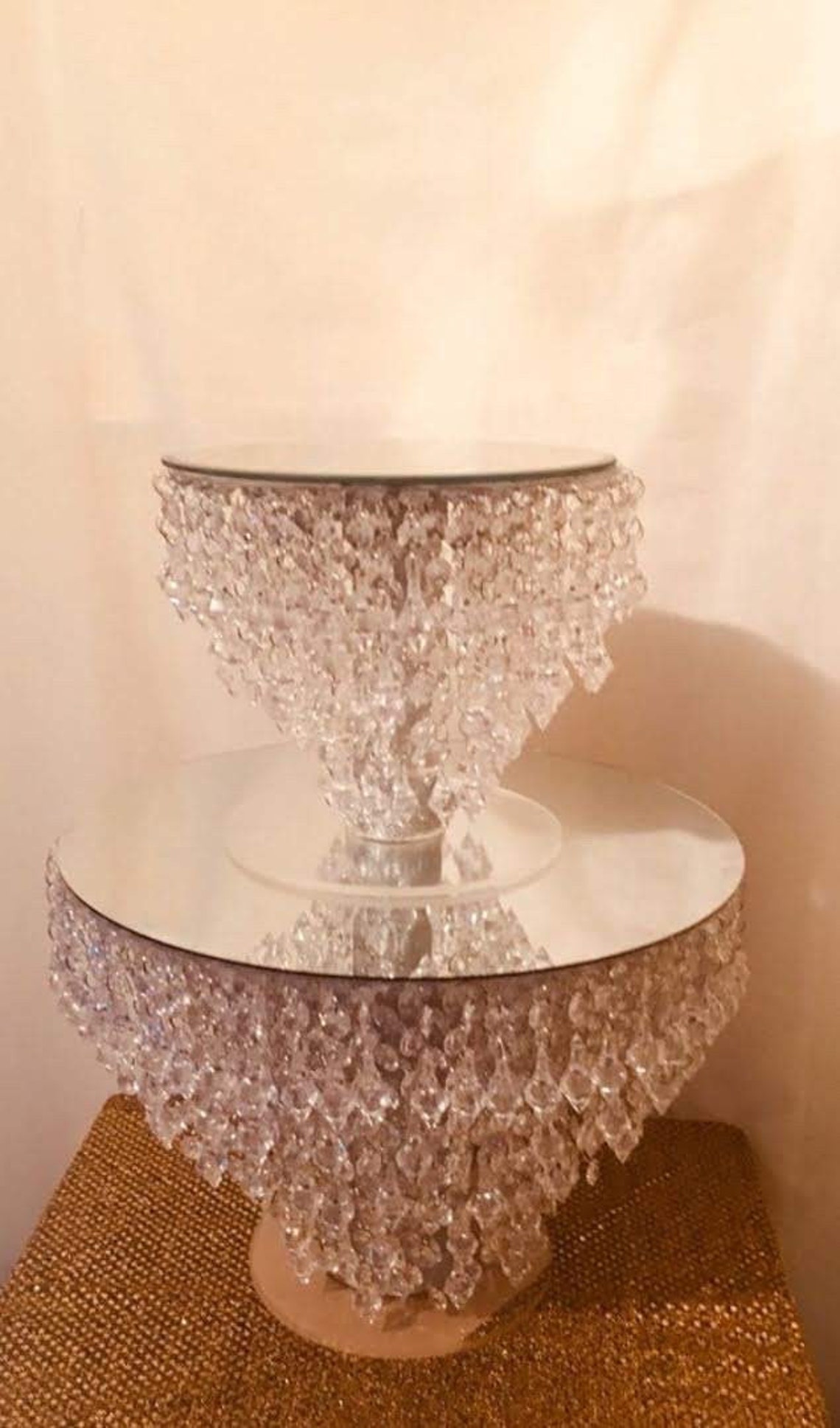 Crystal Cake Stand Crystal Cascading Cake Stand for Wedding - Etsy
