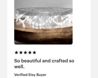 Elegant Rhinestone Wedding Cake Stand - Silver Bling Cake Riser