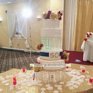 Crystal Cake Stand with Led light